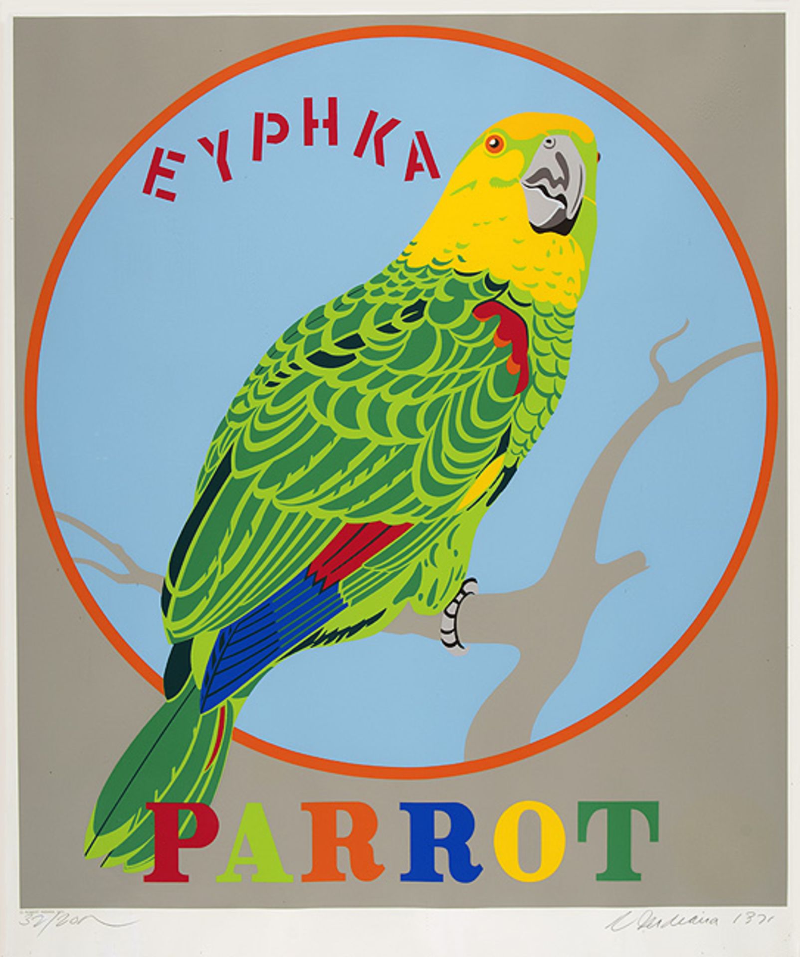 Robert Indiana. Parrot Eyphka (Eureka).