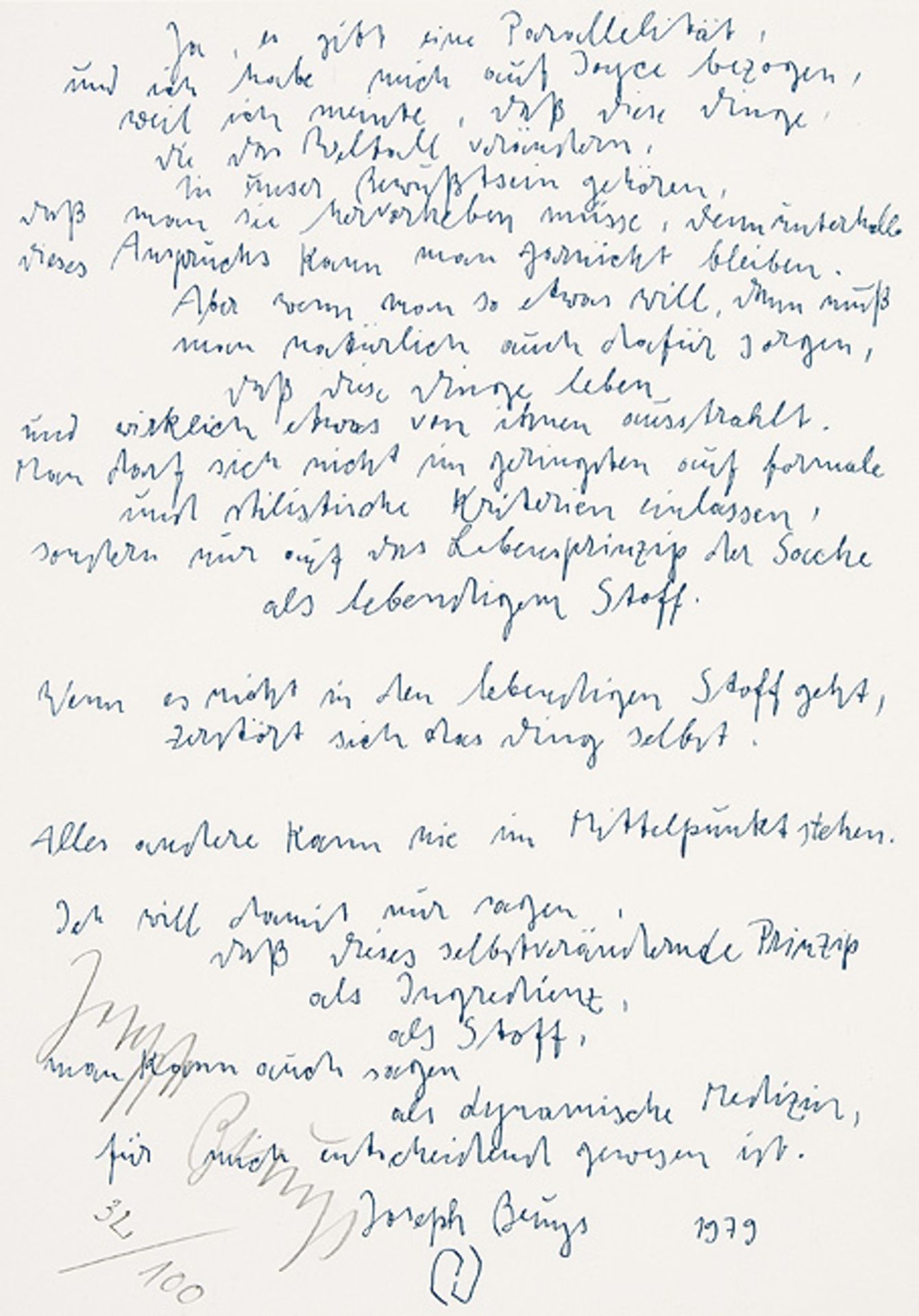 Joseph Beuys. James Joyce. - Image 2 of 3