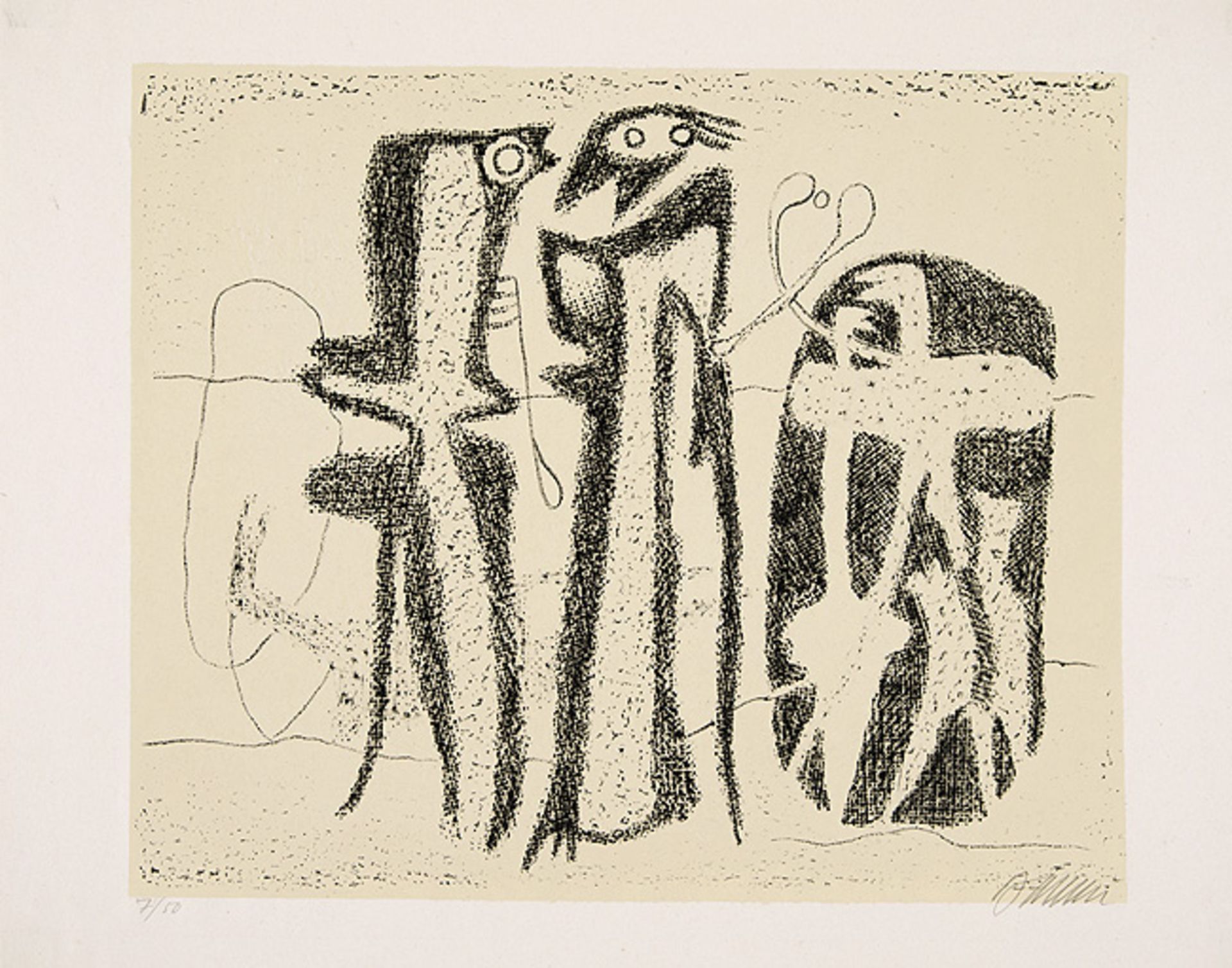 Willi Baumeister. Graphische Figurationen. - Image 10 of 11