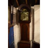 Victorian Grandfather clock, possibly from Sale, Manchester with hunting scenes