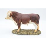 Boxed Sherratt and Simpson farming figure 'Hereford Bull'