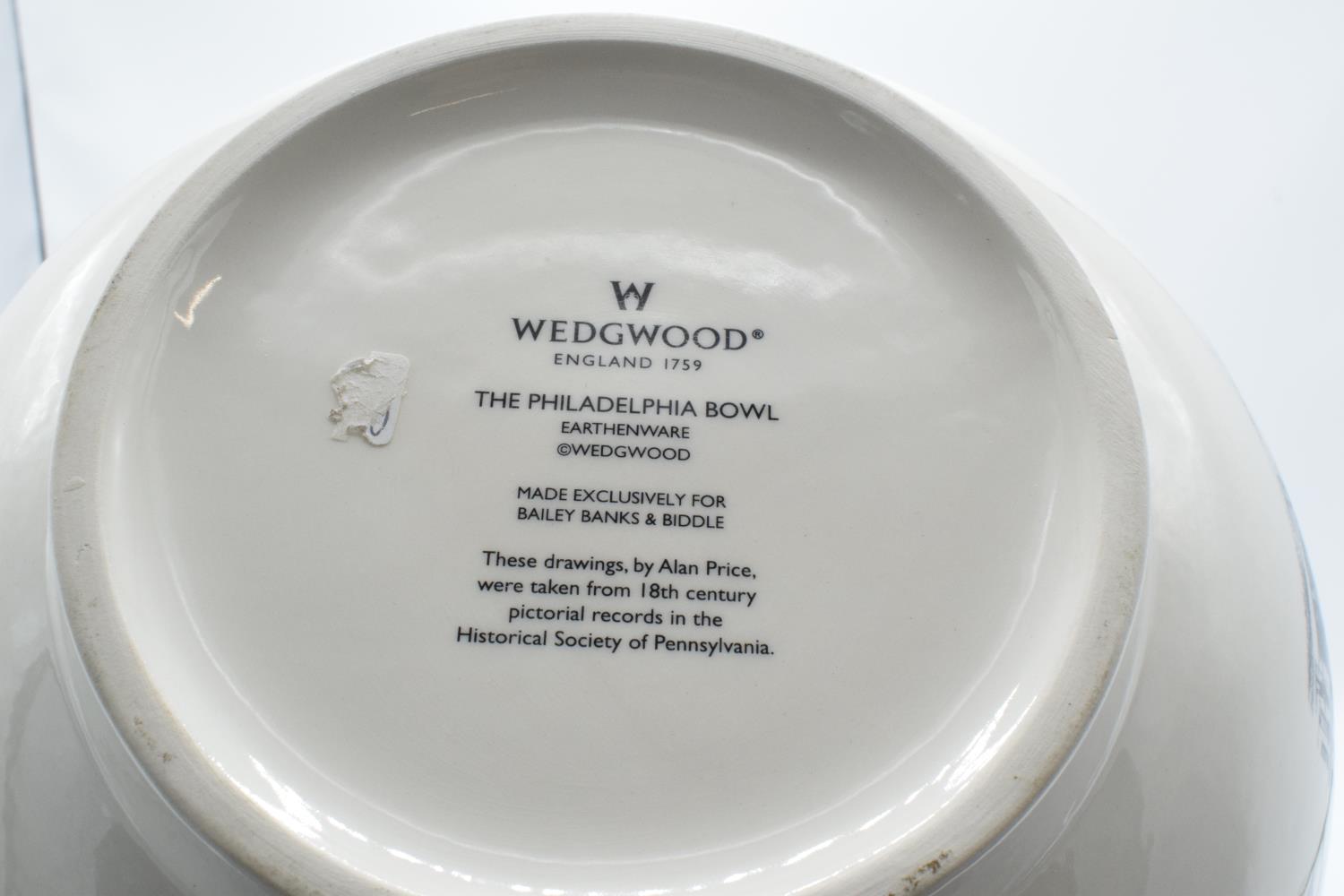 Wedgwood Philadelphia Bowl: made for Bailey Banks and Biddle - Image 3 of 3