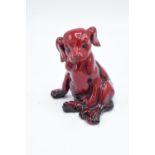 Royal Doulton flambe model of a Seated Puppy HN128