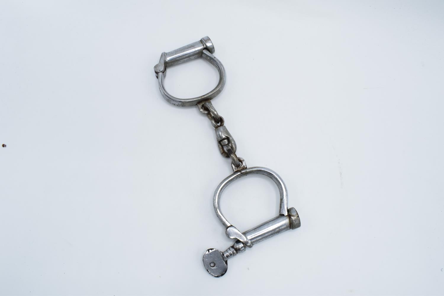 Hiatt warranted wrought Police pair of handcuffs 1960s/1970s