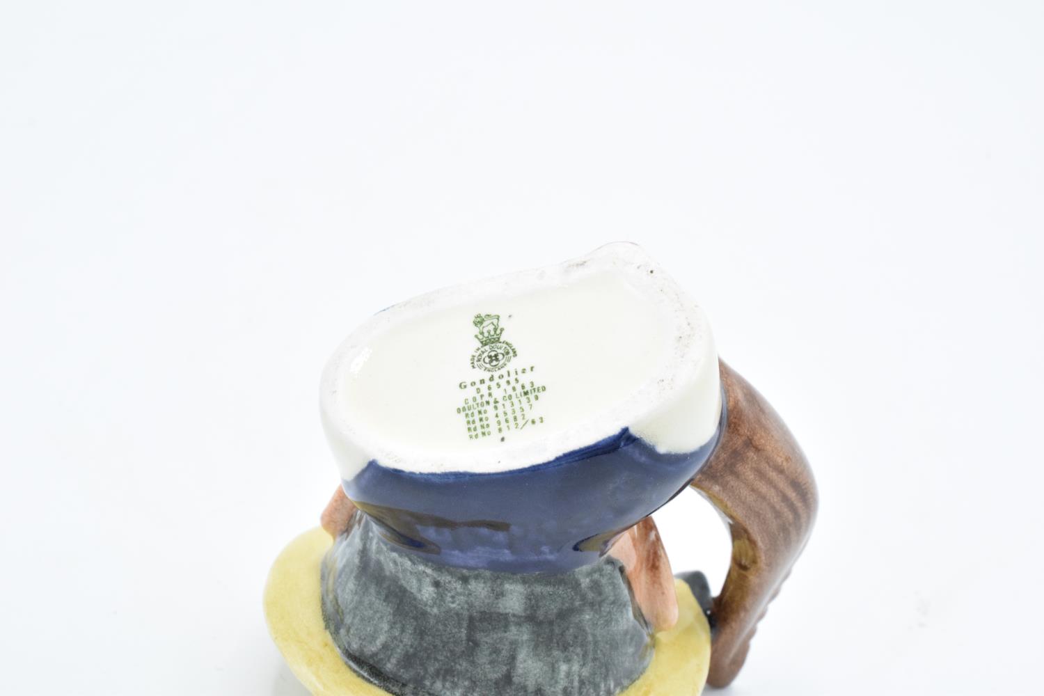 Miniature Royal Doulton character jug Gondolier D6595 - Image 3 of 3