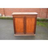 Edwardian oak wall cupboard