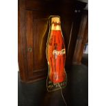 Late 20th century/ retro Coca-Cola illuminated bottle