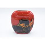 Anita Harris Art Pottery limited edition vase of a Digger: produced in an exclusive edition of 25 fo