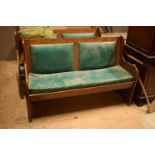 1970s leather pub bench/settle