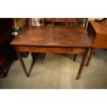 Victorian mahogany side table with single drawer