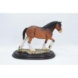 Boxed Country Artists countryside figure of a Clydesdale horse