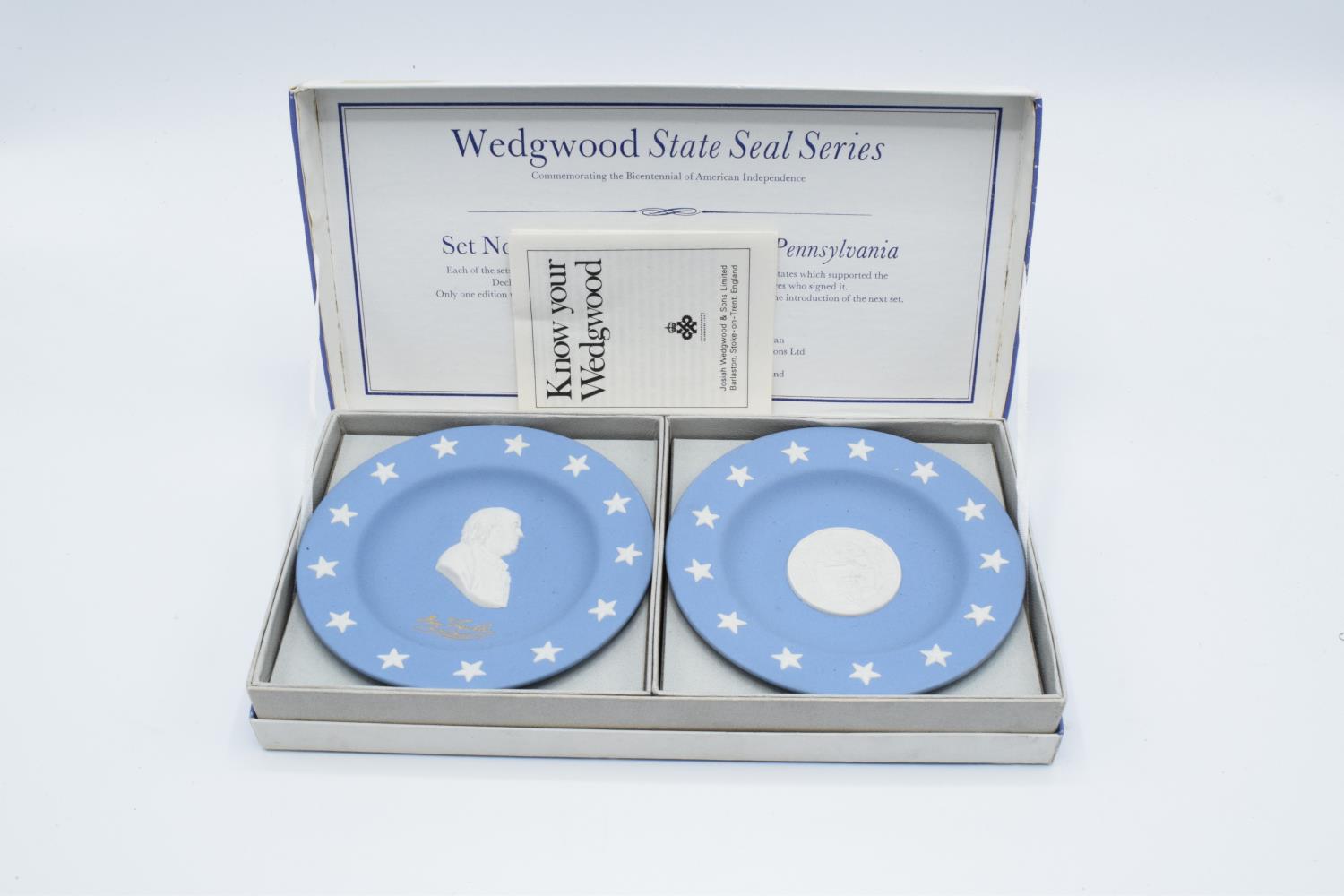 Wedgwood Blue Jasperware Commonwealth of Pennysylvania Presentation pack