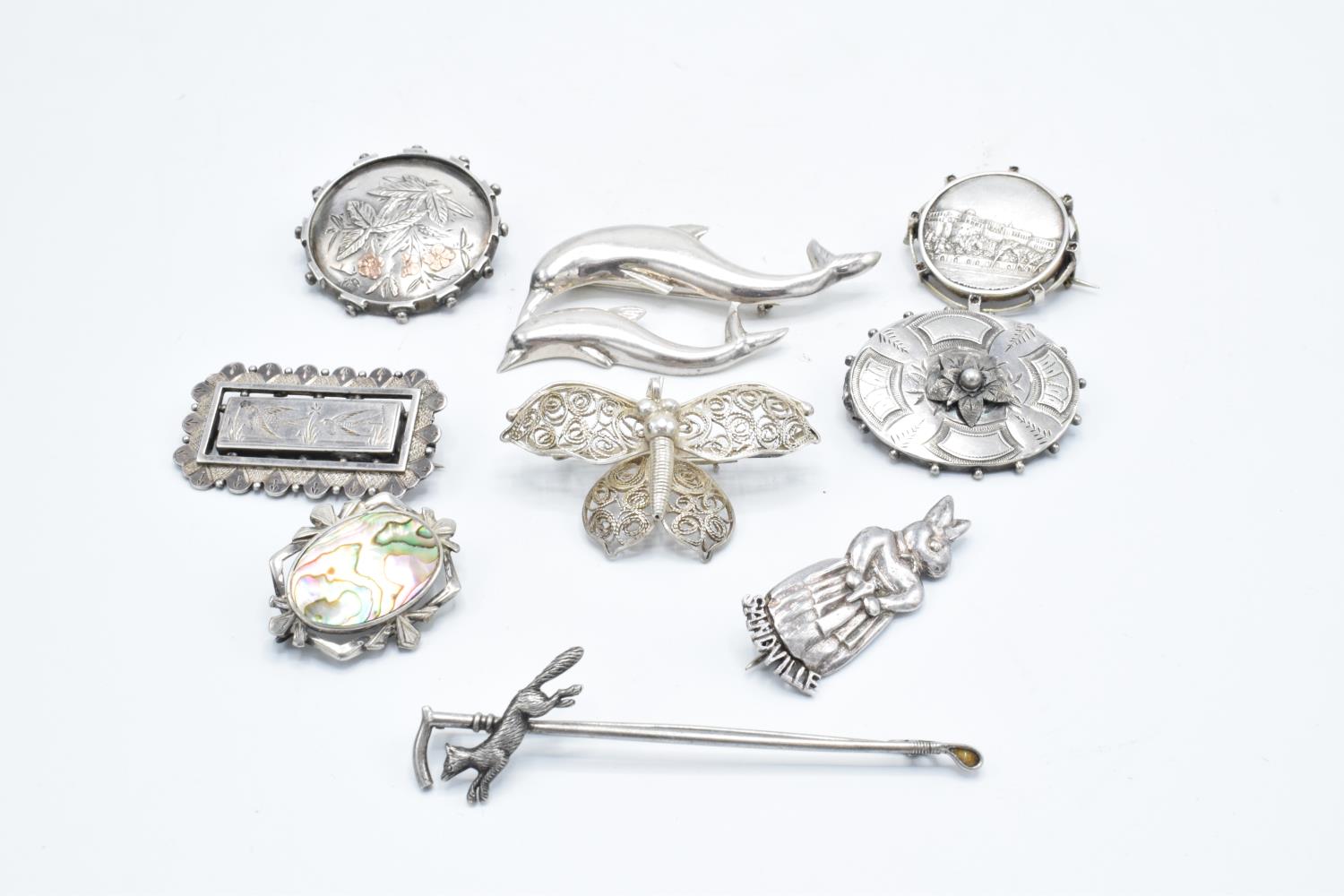 A collection of assorted silver lockets: mix of hallmarked, sterling and 925 examples (40.1 grams to - Image 4 of 4