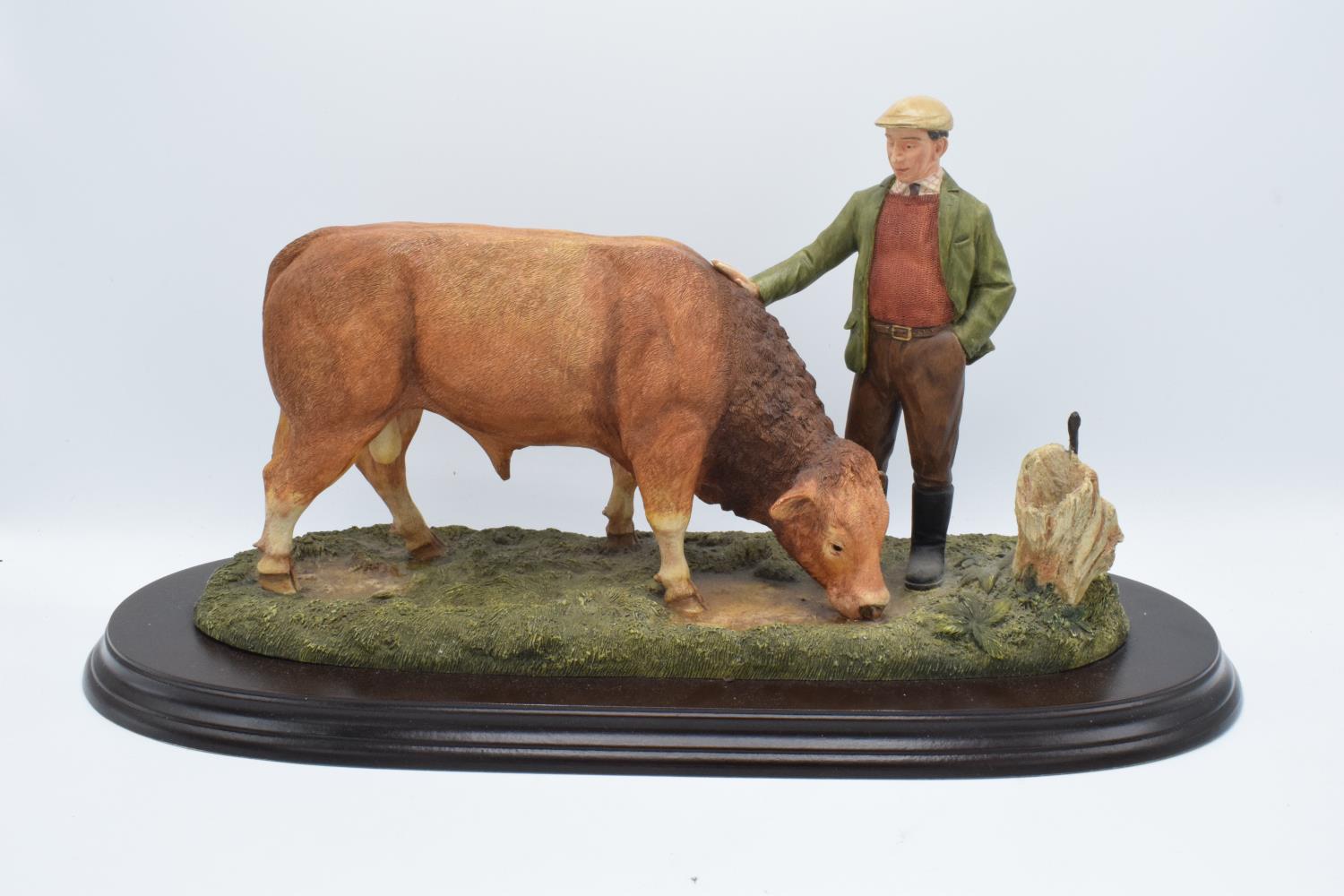 Boxed Country Artists countryside figure of a Limousin Bull- 'The Champions Reward'