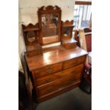 Edwardian mirror backed dressing table