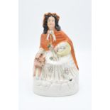 19th century Staffordshire flat back of Little Red Riding Hood