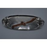 World War 1 trench art dish engraved '1914 - Verdun - 1917'. In good condition with some surface