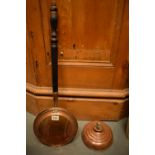 Victorian bed pan and copper water holder