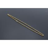 9ct gold link necklace, 40.5cm in length (2.4 grams)