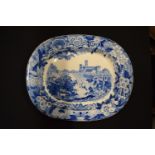 Don Pottery meat dish Cascade of Isola: circa 1820s. In good condition. Surface related scratches