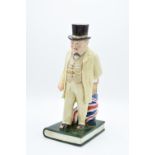 Bairstow Manor Pottery figure of Winston Churchill The Politician (309/750) All in good condition