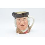 Large Royal Doulton character jug Sam Johnson with rare factory misprint with incorrect Friar Tuck