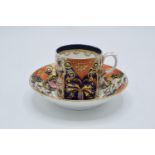 19th century Bloor Derby coffee can and saucer. In good condition with signs of wear to include