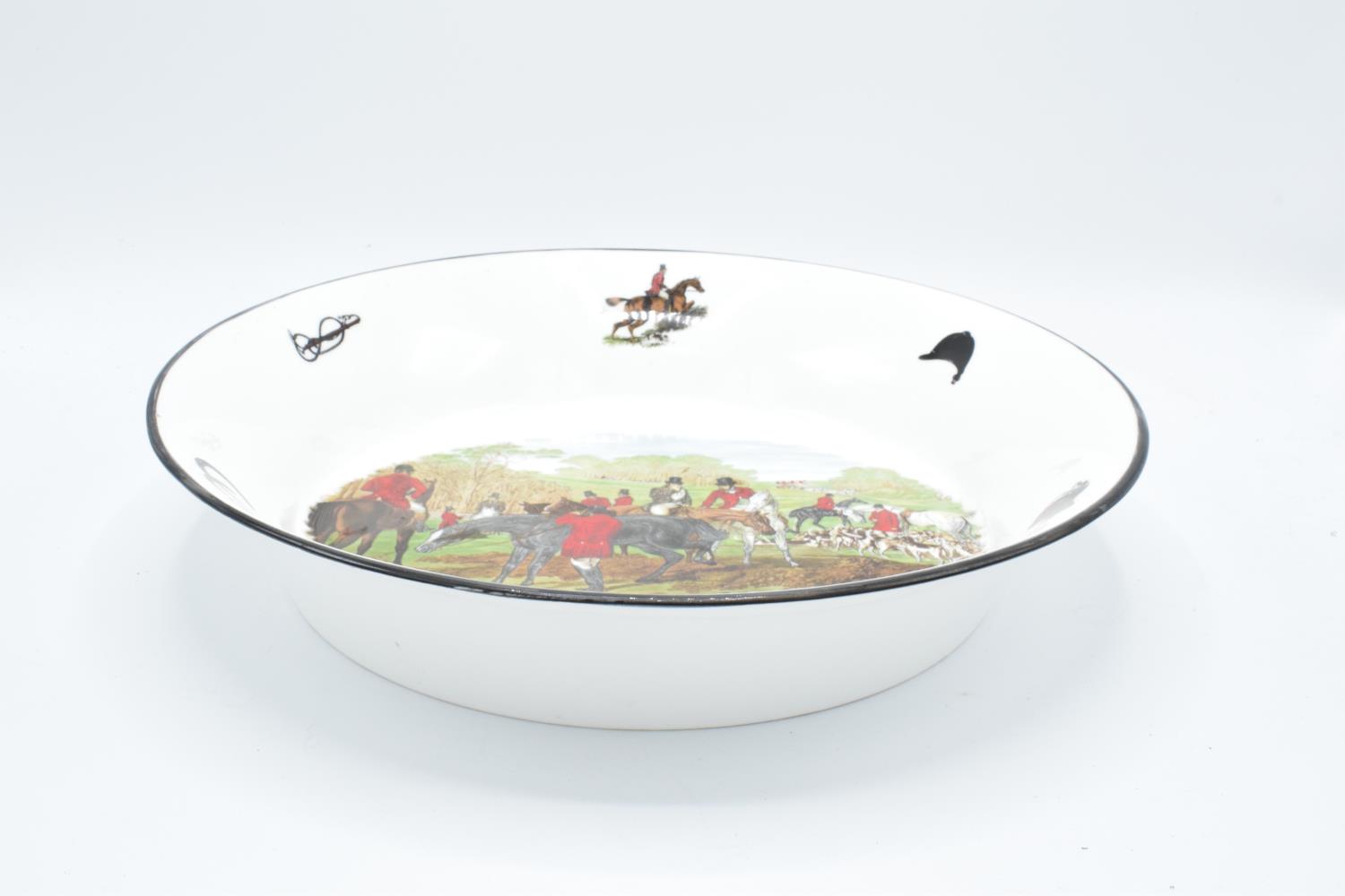 Large shallow bowl depicting a hunting scene of J.F Herring and Son, made by China Originals of - Image 2 of 4