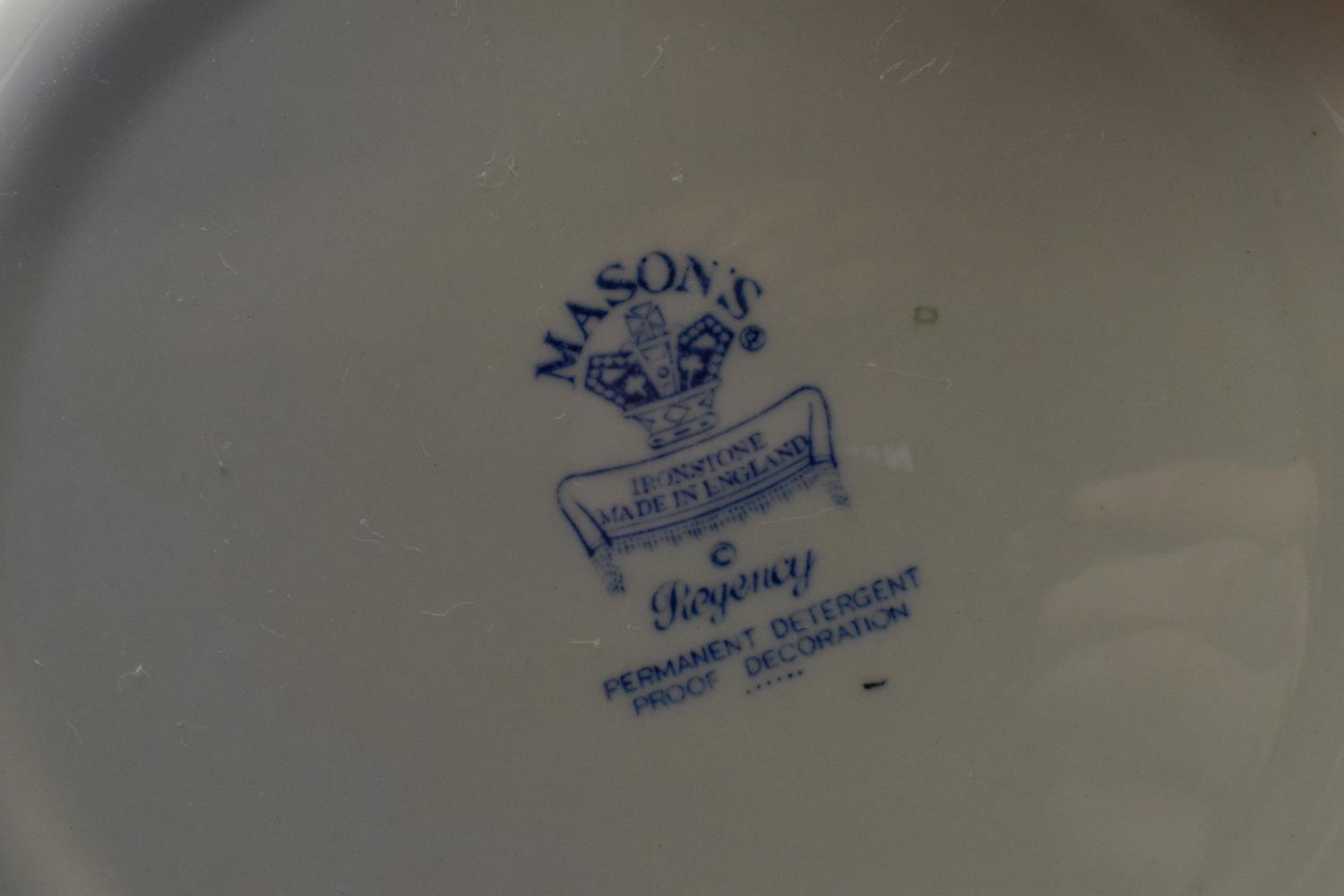 Masons Regency 10'' dinner plates (6) Generally in good condition, one has bad staining - Image 2 of 3