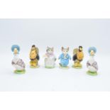 Beswick Beatrix Potter figures to include: Ribby and Tom Kitten (both gold oval stamps) together