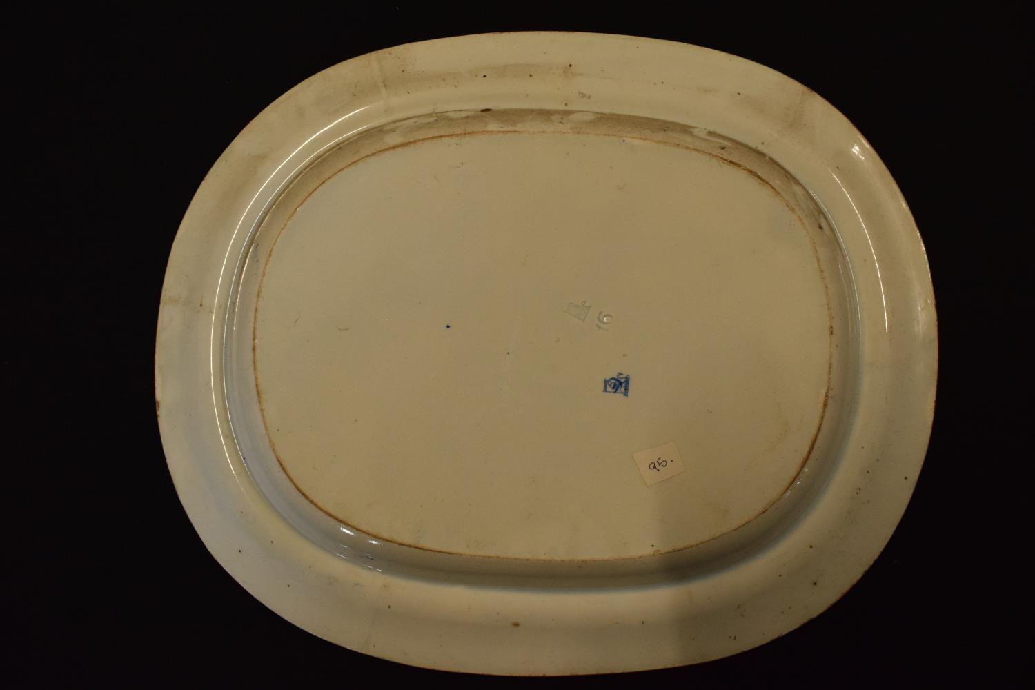 Don Pottery meat dish Cascade of Isola: circa 1820s. In good condition. Surface related scratches - Image 3 of 4