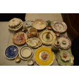 A mixed collection of items to include Caithess, Spode, Sadler, Worcester etc Condition is mixed. No