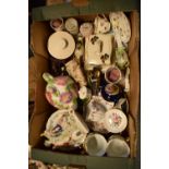 A mixed collection of items to include a Staffordshire flatback, tea ware, vases etc Condition is