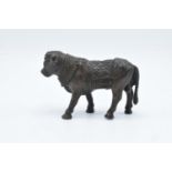 Antique Oriental heavy bronze figure of a bull. In good condition with no obvious damage or