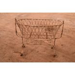 Late Victorian swinging wire work garden feature/planter/ basket. In good structural condition