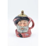 Small Royal Doulton character jug Falstaff as a table lighter. All in good condition without any