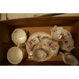 A collection of Royal Crown Derby Derby Posies to includes 3 x 27cm dinner plates, pin dishes,