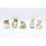Beswick Beatrix Potter figures to include Diggory Diggory Delvet, Mrs Tiggywinkle, Lady Mouse,