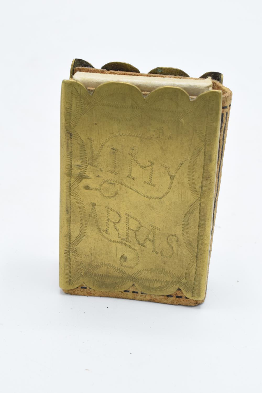 World War One trench art shell cases marked Ypres 1918 and Somme 1918 together with a small matchbox - Image 8 of 11