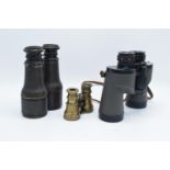 A collection of binoculars to include Swift Newport Mk II, Voigtlaender & Sohn and Jumelles