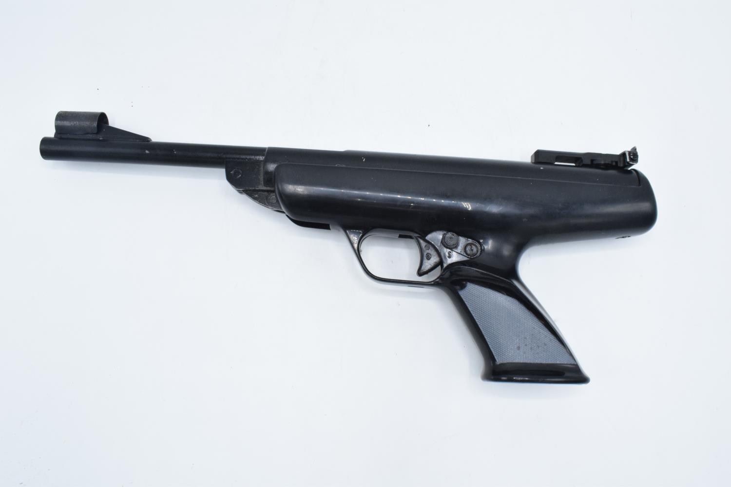 BSA Scorpion .22 cal air pistol. There is wear to the gun in the form of scratches, dents and knocks