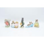 Beswick Beatrix Potter figures to include Samuel Whiskers, Little Black Rabbit, The Old Woman who
