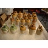 A collection of stoneware miniatures to include Doulton, Greybeard etc (approx 25). In mixed