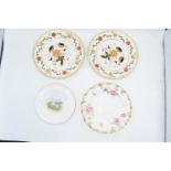 A collection of Royal Crown Derby plates to include 2 x 22cm Asian Rose, 20cm Royal Pinxton Roses