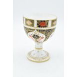 Royal Crown Derby Imari 1128 goblet, marked as a seconds. In good condition with no obvious damage