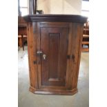 Unusual Victorian oak corner cupboard. missing one shelf on the bottom. Signs of old worm with signs