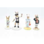 Royal Doulton Bunnykins figures to include Mother DB189, Be Prepared DB56, Tyrolean Dancer DB242 and