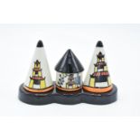 Lorna Bailey cruet set in a Japanese design with the Old Ellgreave backstamp. In good condition with