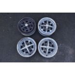 MG car model B set of 4 wheel rims