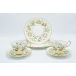 A collection of Foley Avondale tea ware to include 4 duos, 1 spare saucer, 6 8'' side plates and 3